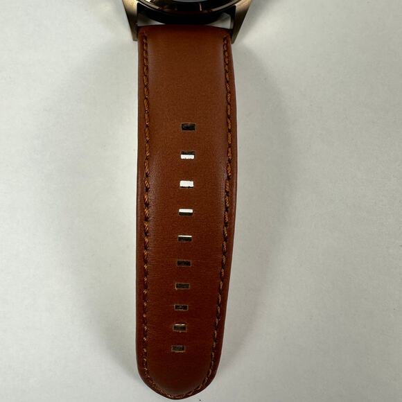 NWT Fossil Flynn Chronograph Brown Leather Men's Watch BQ2261 - Picture 8 of 12